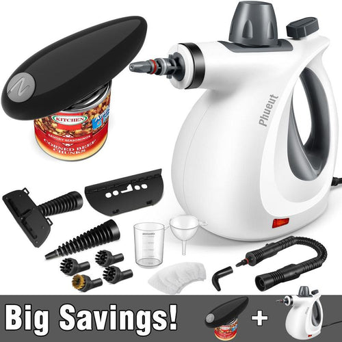 Load image into Gallery viewer, Pressurized Handheld Steam Cleaner &amp; Rechargeable Spin Scrubber
