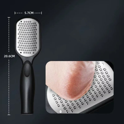 Load image into Gallery viewer, Professional Doublesided Foot File Pedicure Tool Heel Scrub Heel Scrub Footscrub Stainless Steel for Removing Dead Skin Callus
