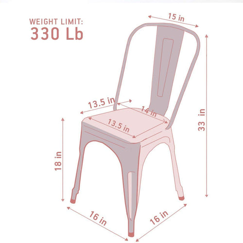 Load image into Gallery viewer, Metal Dining Chairs, Indoor/Outdoor and Stackable, Set of 4 (Bronze with Wooden Seat)
