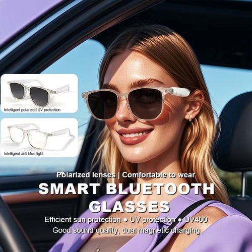 Load image into Gallery viewer, SoundSight Smart Glasses – Bluetooth Sunglasses with Built-In Earphones, UV400 Polarized Lenses &amp; Hands-Free Calling
