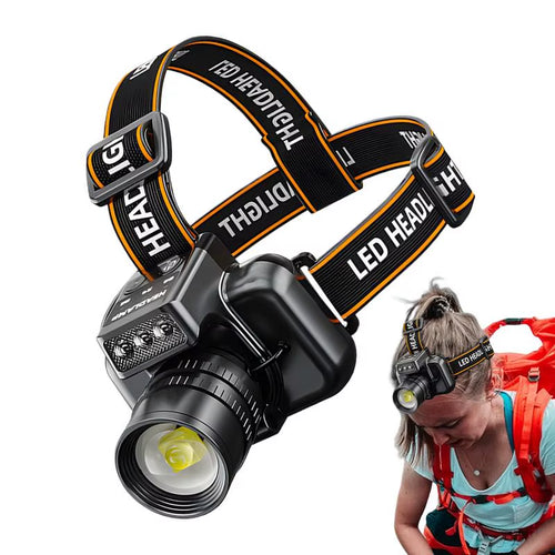 Load image into Gallery viewer, BeamLite™ Rechargeable LED Headlamp – High-Power Forehead Torch for Outdoor Adventures
