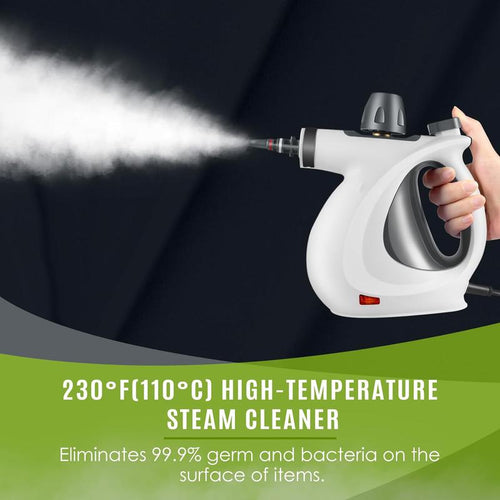 Load image into Gallery viewer, Pressurized Handheld Steam Cleaner &amp; Rechargeable Spin Scrubber
