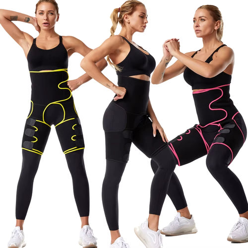 Load image into Gallery viewer, Body 3-In-1 Waist and Thigh Trimmer for Women Weight Loss Butt Lifter Waist Trainer Slimming Support Belt Hip Raise Shapewear
