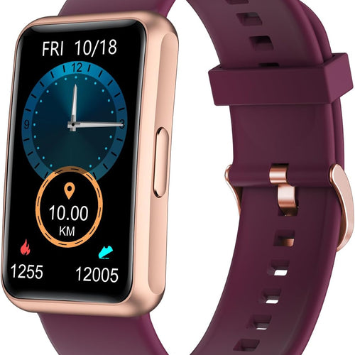 Load image into Gallery viewer, Fitness Tracker No Bluetooth No APP No Phone Needed, Fitness Watch for Men Women Parents IP68 Waterproof with Full Touch Screen Steps Calories Counter Sleep Tracker Alarm Clocks (Purple)
