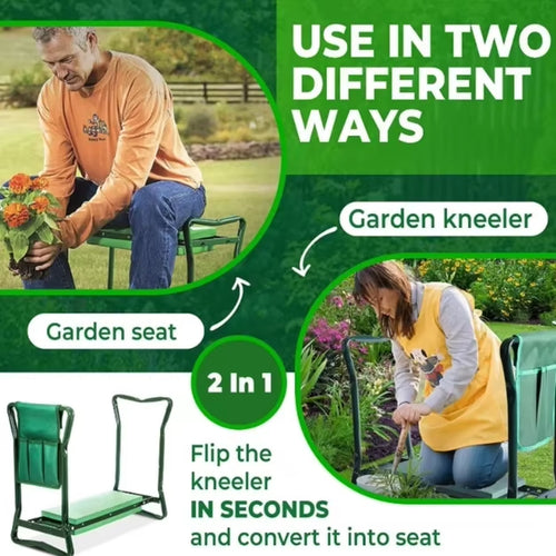 Load image into Gallery viewer, GardenMate Folding Kneeler &amp; Stool – Comfort &amp; Convenience for Every Gardener
