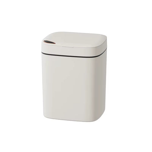 Load image into Gallery viewer, 16L Smart Bathroom Trash Can White Non-Contact Narrow Smart Sensor Trash Can Smart Home Automatic Bagging Electronic Trash Can
