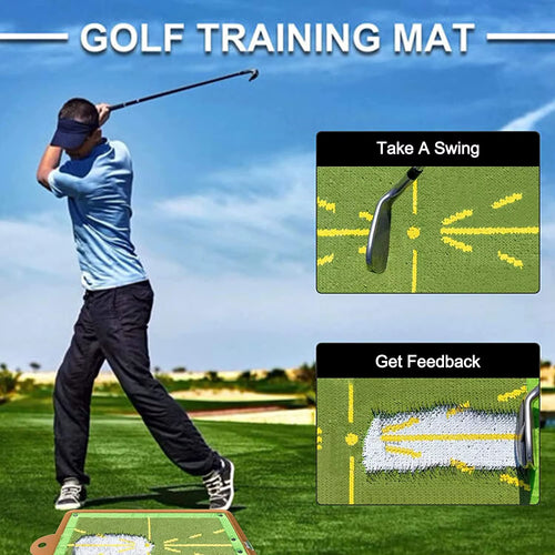 Load image into Gallery viewer, SwingPerfect Golf Training Mat – Portable Swing Detection &amp; Impact Tracing Aid for Better Golf Shots
