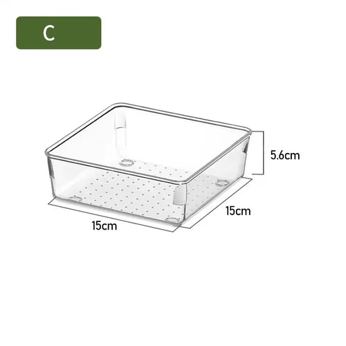 Load image into Gallery viewer, ClearNest Organizer – Transparent Anti-Scratch Drawer Storage Box for Cosmetics, Office &amp; Home
