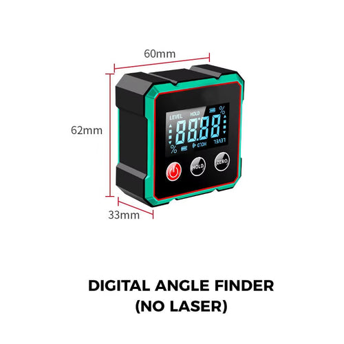 Load image into Gallery viewer, AngleMaster 360° Digital Protractor – Magnetic Laser Angle Finder with LCD Display &amp; Inclinometer
