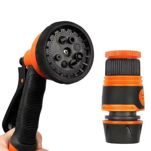 Load image into Gallery viewer, 10/20M Automatic Rewind Hose Reel with 7 Pattern Hose Nozzle Water Hose Reel Slow Return System for Car Garden
