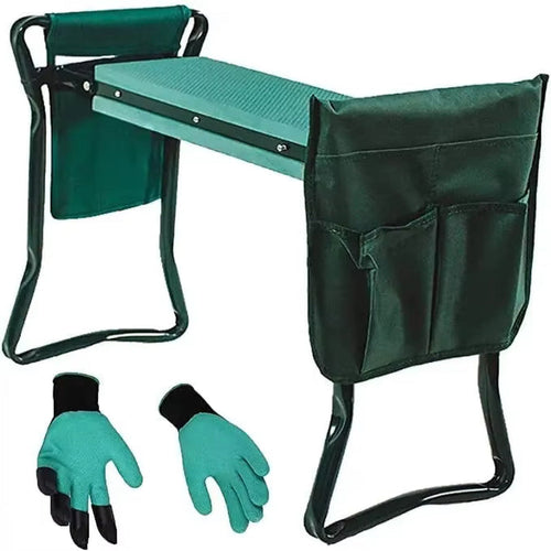 Load image into Gallery viewer, Folding Garden Kneeler Stool Bench Tool Pouch Storage Bag Protect Knees Sturdy Pad Seat Bearing Multi Pockets
