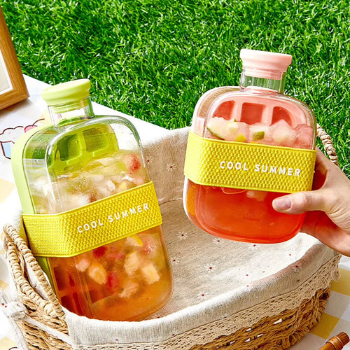Load image into Gallery viewer, ChillSip Bottle Set – Stylish Water Bottle with Straw &amp; Zero-Contact Ice Cube Tray
