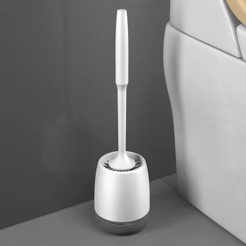 Load image into Gallery viewer, TPR Silicone Head Toilet Brush Wall Mounted Cleaning Brush Long Handle Toilet Brush Bathroom Accessories Sets Tools
