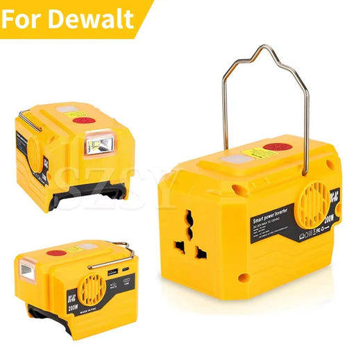 Load image into Gallery viewer, For Dewalt Battery Power Supply Inverter DC 18-20V AC 120V/220V Dual USB Outdoor Camping Battery Adapter Power Tool Accessories
