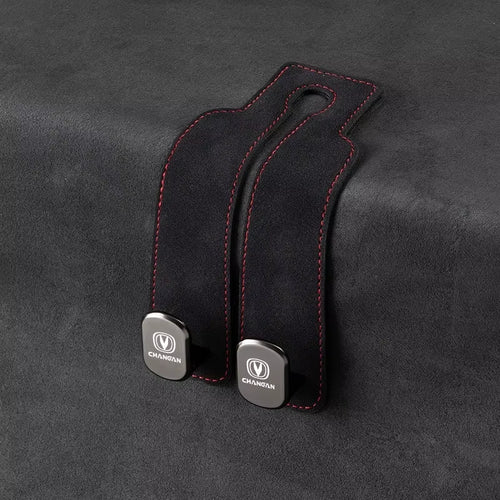 Load image into Gallery viewer, Luxury Suede Double Hook Organizer – Premium Rear Seat Backrest Hook for Changan CS Series &amp; Eado
