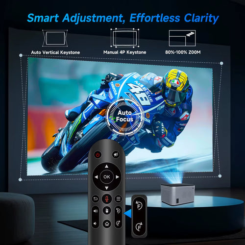 Load image into Gallery viewer, Android 11 4K Smart Projector 580ANSI 1920*1080P Full HD Wifi6 BT5.0 Allwinner H713 Voice Control Home Cinema Theater
