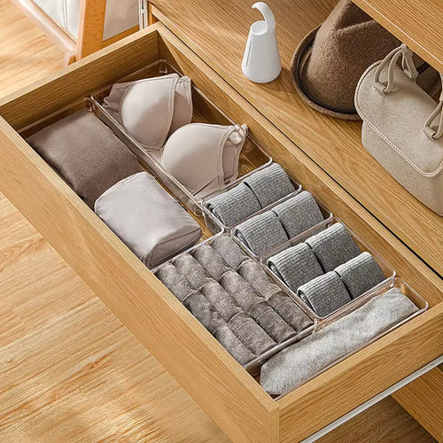 Load image into Gallery viewer, ClearNest Organizer – Transparent Anti-Scratch Drawer Storage Box for Cosmetics, Office &amp; Home

