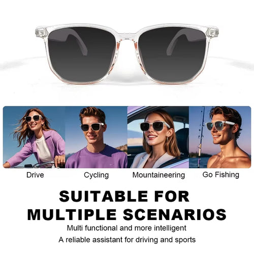 Load image into Gallery viewer, SoundSight Smart Glasses – Bluetooth Sunglasses with Built-In Earphones, UV400 Polarized Lenses &amp; Hands-Free Calling
