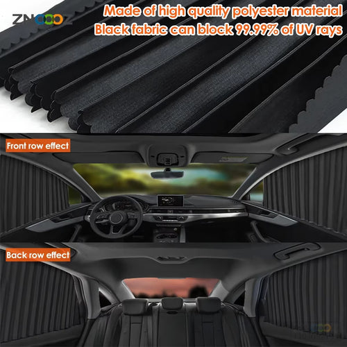 Load image into Gallery viewer, ShadeGuard™ Magnetic Car Window Sunshade – Cool, Private, Protected. InstantlyMagnetic Car Sunshade Window Curtains Auto Window Sun Shade Privacy Sun UV Protection Window Shield Car Interior Accessories
