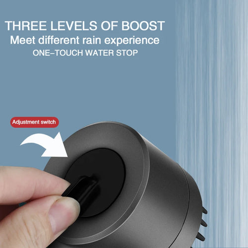 Load image into Gallery viewer, PureFlow High-Pressure Shower Head – 3-Mode Adjustable Spray with Massage Brush Filter for Ultimate Bathroom Relaxation
