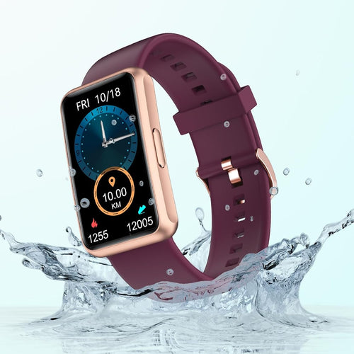 Load image into Gallery viewer, Fitness Tracker No Bluetooth No APP No Phone Needed, Fitness Watch for Men Women Parents IP68 Waterproof with Full Touch Screen Steps Calories Counter Sleep Tracker Alarm Clocks (Purple)
