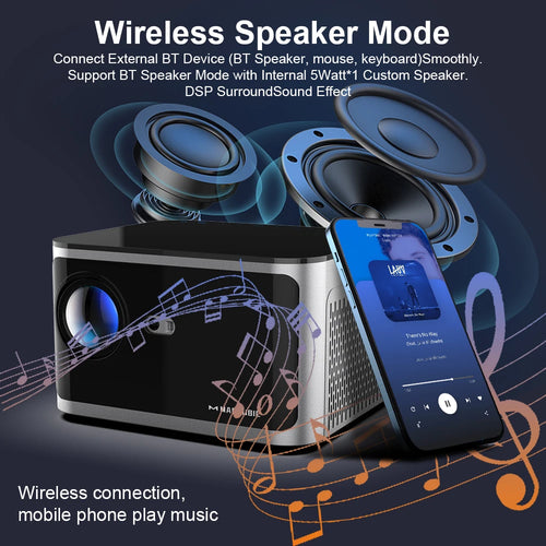 Load image into Gallery viewer, Android 11 4K Smart Projector 580ANSI 1920*1080P Full HD Wifi6 BT5.0 Allwinner H713 Voice Control Home Cinema Theater
