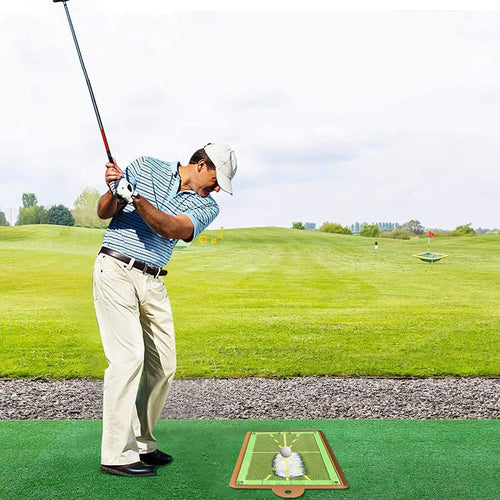 Load image into Gallery viewer, SwingPerfect Golf Training Mat – Portable Swing Detection &amp; Impact Tracing Aid for Better Golf Shots
