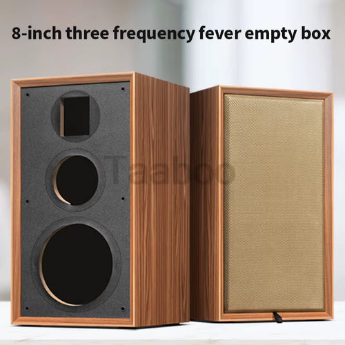Load image into Gallery viewer, 8 Inch Three-Way Labyrinth Speaker Empty Box Bookshelf Speaker Home Speaker DIY Hifi Audio Wooden Handmade Box Passive Speaker
