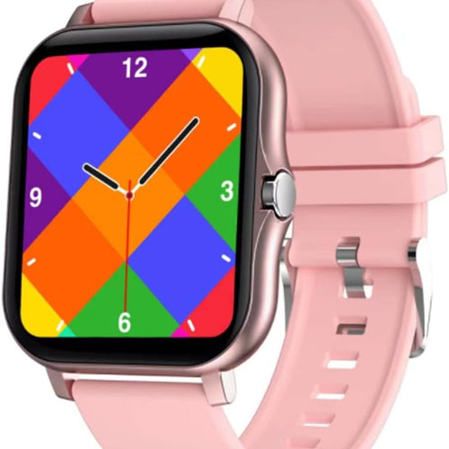 Load image into Gallery viewer, Smart Fitness Tracker Watch for Android/Ios - IP68, Heart Rate/Blood Oxygen/Sleep Monitoring, 8 Sports Modes, Breath Training, Weather Updates - 1.69-Inch Display for Men and Women (Rose Gold)
