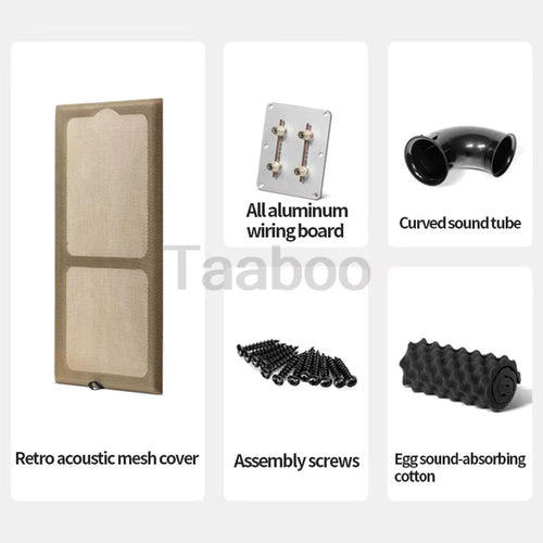 Load image into Gallery viewer, 8 Inch Three-Way Labyrinth Speaker Empty Box Bookshelf Speaker Home Speaker DIY Hifi Audio Wooden Handmade Box Passive Speaker
