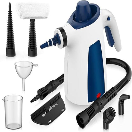 Load image into Gallery viewer, Pressurized Handheld Steam Cleaner &amp; Rechargeable Spin Scrubber
