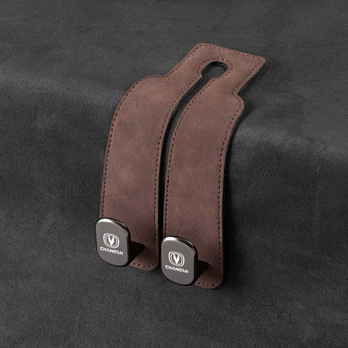 Load image into Gallery viewer, Luxury Suede Double Hook Organizer – Premium Rear Seat Backrest Hook for Changan CS Series &amp; Eado
