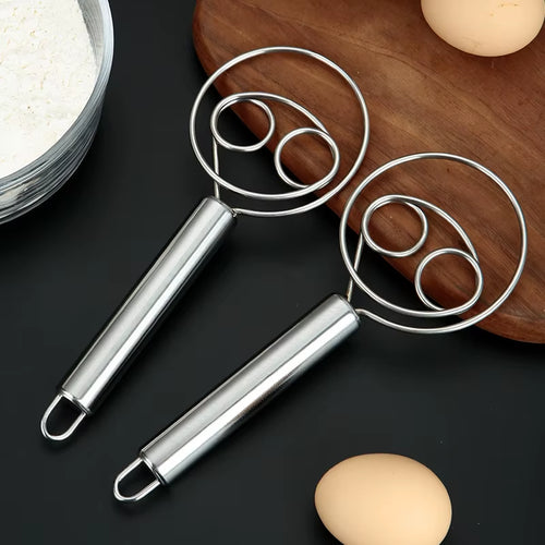 Load image into Gallery viewer, Baker’s Best Danish Dough Whisk – Dutch-Style Stainless Steel Hand Mixer for Effortless Bread, Biscuits &amp; Cakes
