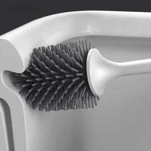 Load image into Gallery viewer, TPR Silicone Head Toilet Brush Wall Mounted Cleaning Brush Long Handle Toilet Brush Bathroom Accessories Sets Tools
