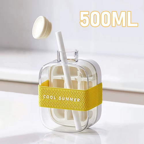 Load image into Gallery viewer, ChillSip Bottle Set – Stylish Water Bottle with Straw &amp; Zero-Contact Ice Cube Tray
