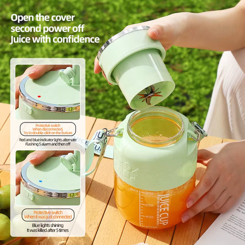Load image into Gallery viewer, PowerJuice 800ml Electric Sports Cup – USB Rechargeable Juicer for Smoothies, Shakes, &amp; More
