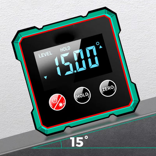 Load image into Gallery viewer, AngleMaster 360° Digital Protractor – Magnetic Laser Angle Finder with LCD Display &amp; Inclinometer

