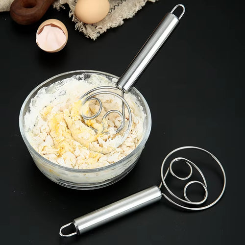 Load image into Gallery viewer, Baker’s Best Danish Dough Whisk – Dutch-Style Stainless Steel Hand Mixer for Effortless Bread, Biscuits &amp; Cakes
