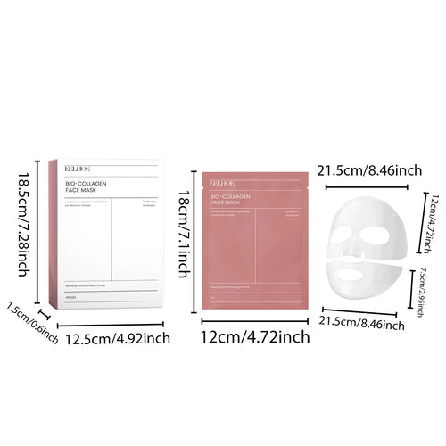 Load image into Gallery viewer, Eelhoe 4pcs Collagen Firming Face Mask Shrink Pores Lift Repair Skin Rejuvenation Anti Wrinkle Moisturizing Refresh Face Mask
