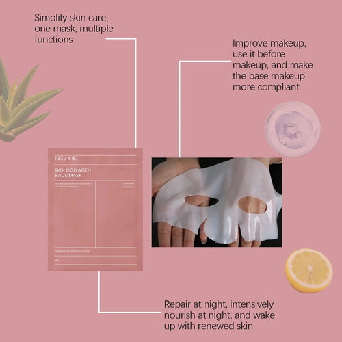 Load image into Gallery viewer, Eelhoe 4pcs Collagen Firming Face Mask Shrink Pores Lift Repair Skin Rejuvenation Anti Wrinkle Moisturizing Refresh Face Mask
