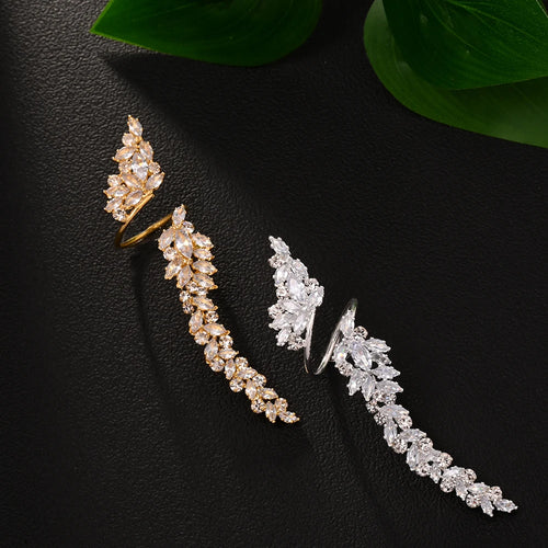 Load image into Gallery viewer, Stonefans Luxury Open Rings for Woman Engagement Elegant Rhinestone Rings Jewelry White Crystal Adjustable Party Prom Wedding
