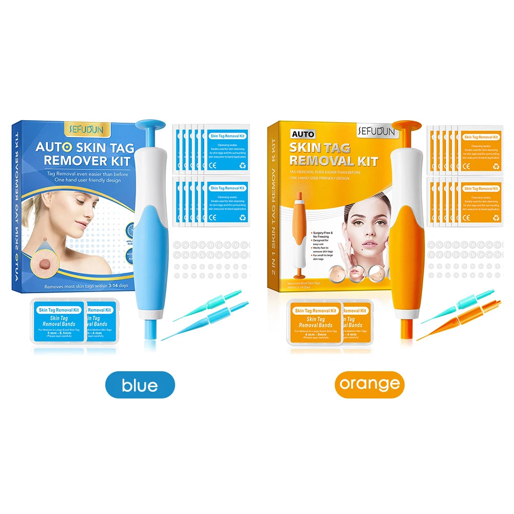 Rubber Rings Face Mole Removal Tool Kits Safety Painless Remove Skin Wart Kits Face Beauty Accessories for Neck Chin Back