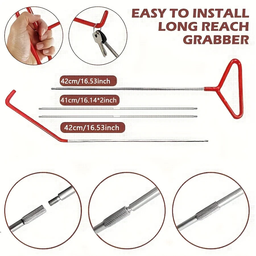 New Car Emergency Hook Tree Cleaning Hook Trailer Box Hook Heavy Duty Rolling Door Hooks 5th Wheel Pin Puller Tool Kit