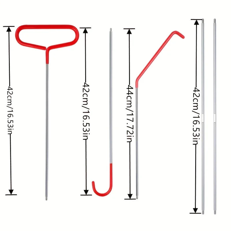 New Car Emergency Hook Tree Cleaning Hook Trailer Box Hook Heavy Duty Rolling Door Hooks 5th Wheel Pin Puller Tool Kit