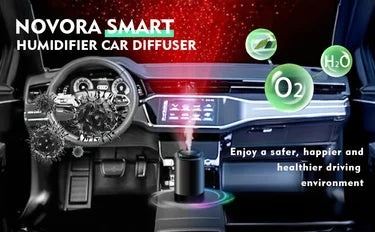 Load image into Gallery viewer, Novora Smart Car Diffuser with Starry Light and50ml Refill, - Auto Scent Air Freshener, Waterless, Auto On/Off, Lasts 180+ Days
