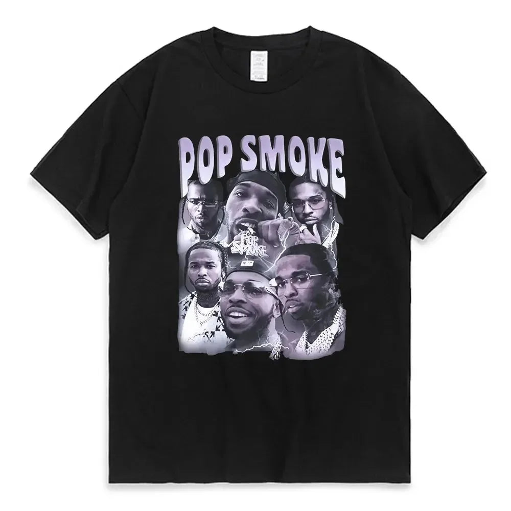 Trend Men Women 2025 Tupac 2pac Cotton T-Shirt Printed T Shirt Short Sleeve Tshirt Oversized Streetwear Tee Y2k Tops Clothes