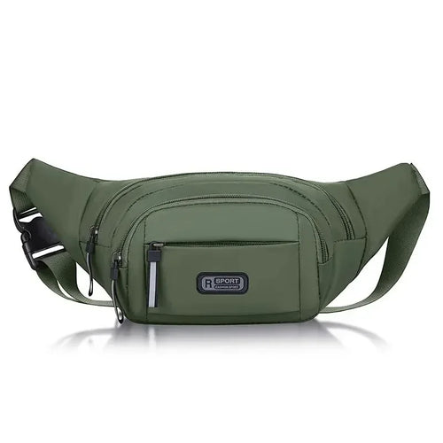 Load image into Gallery viewer, Men Canvas Fanny Waist Packs Unisex Fit Waistpack Mobile Sports Outdoor Running Anti Theft Ultra Thin Invisible Waist Bag
