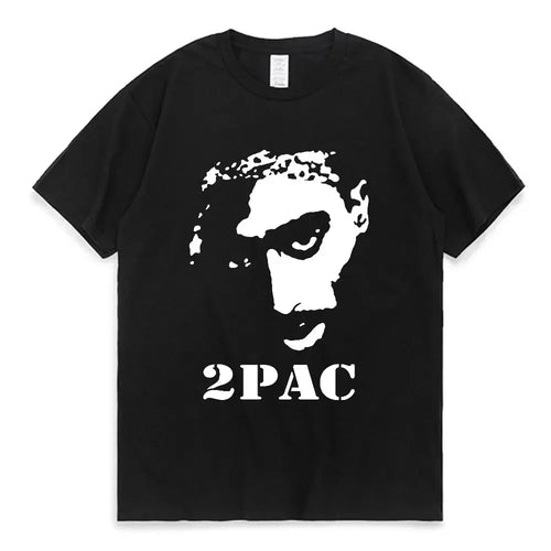 Load image into Gallery viewer, Trend Men Women 2025 Tupac 2pac Cotton T-Shirt Printed T Shirt Short Sleeve Tshirt Oversized Streetwear Tee Y2k Tops Clothes
