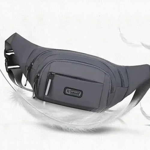 Load image into Gallery viewer, Men Canvas Fanny Waist Packs Unisex Fit Waistpack Mobile Sports Outdoor Running Anti Theft Ultra Thin Invisible Waist Bag
