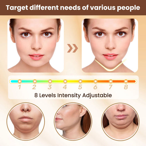 Load image into Gallery viewer, EMS Face Lifting Massager Anti Wrinkle Facial Massager V-Face Lift Device Face Slimming Remover Double Chin LED Photon Therapy

